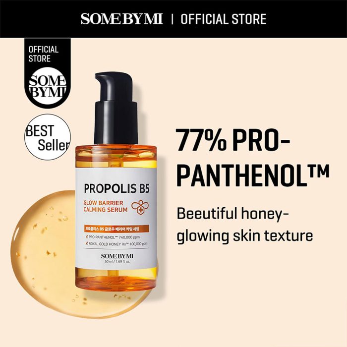 سرم ترمیم کننده و درخشان کننده پروپولیس سام بای می Some By Mi Propolis B5 Glow Barrier Calming Serum