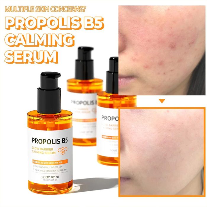 سرم ترمیم کننده و درخشان کننده پروپولیس سام بای می Some By Mi Propolis B5 Glow Barrier Calming Serum