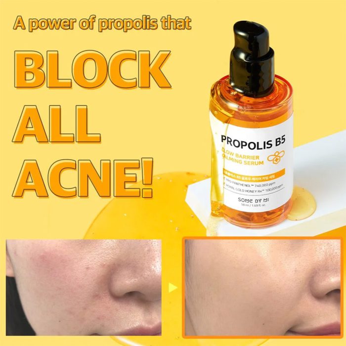 سرم ترمیم کننده و درخشان کننده پروپولیس سام بای می Some By Mi Propolis B5 Glow Barrier Calming Serum