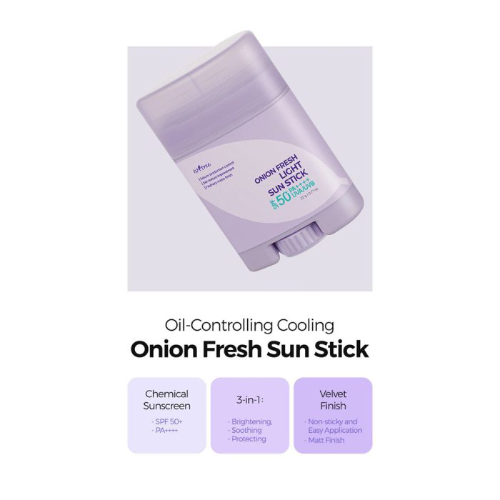 ضد آفتاب استیکی ضد لک و روشن کننده پیاز ایزنتری Isntree Onion Fresh Light Sun Stick