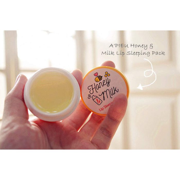 ماسک لب خواب شیر و عسل اپیو A'Pieu Honey & Milk Lip Sleeping Pack