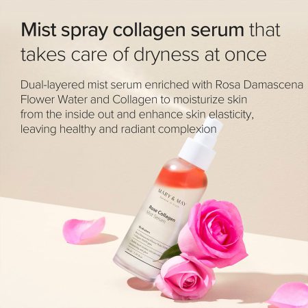 میست آبرسان و جوانساز کلاژن رز مری اند می MARY & MAY Rose Collagen Mist Serum