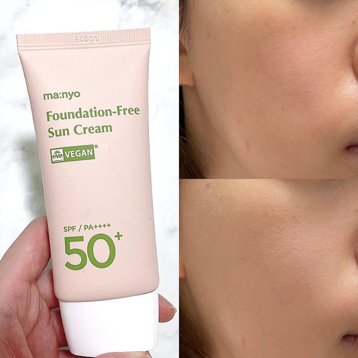 کرم ضد آفتاب مینرال فوندیشن فری منیو Manyo Foundation-Free Sun Cream