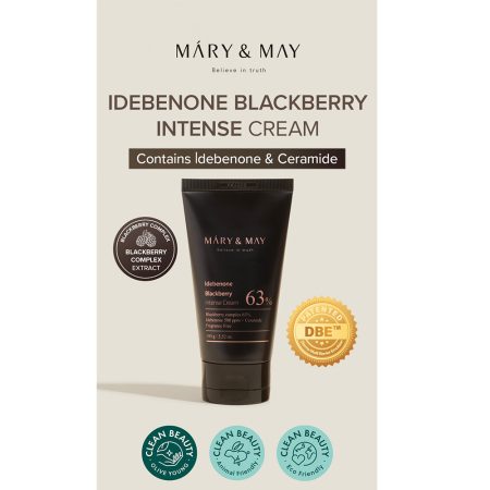 کرم ضد چروک و ترمیم کننده ایدبنون و بلک بری برند مری اند می Mary & May Idebenone Blackberry Intense Cream