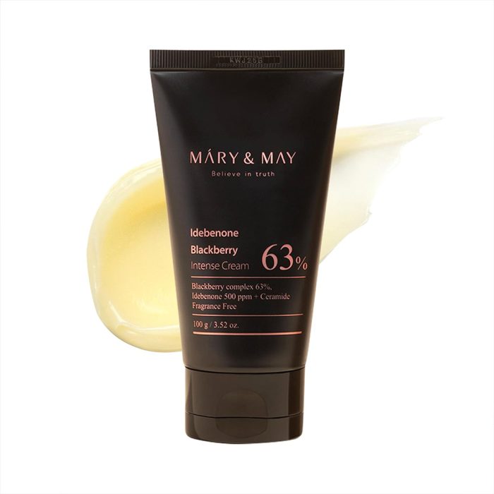 کرم ضد چروک و ترمیم کننده ایدبنون و بلک بری برند مری اند می Mary & May Idebenone Blackberry Intense Cream