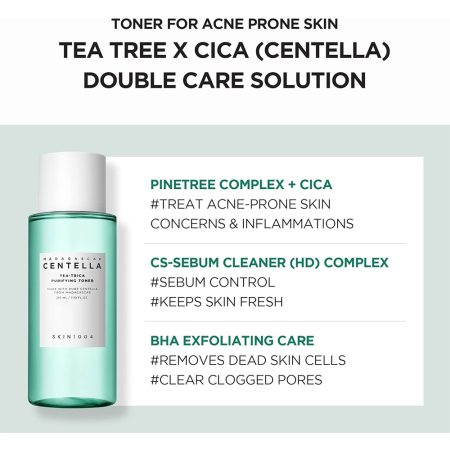 تونر ضد جوش تی تریکا اسکین 1004 SKIN1004 Centella Tea-Trica Purifying Toner