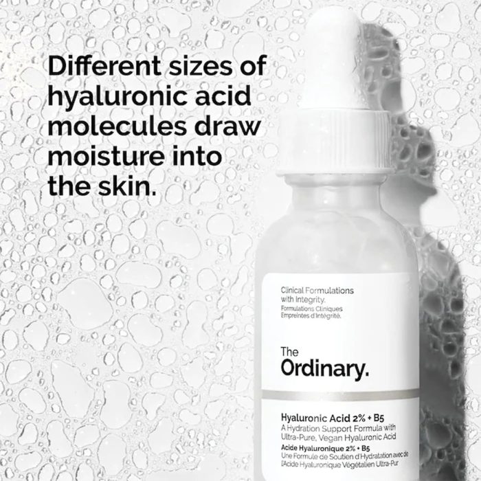 سرم آبرسان هیالورونیک اسید 2% و ویتامین B5 اوردینری The Ordinary Hyaluronic Acid 2% + B5