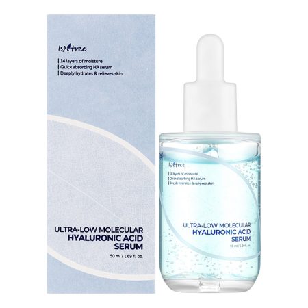 سرم آبرسان هیالورونیک اسید ریز مولکول ایزنتری ISNTREE Ultra-low Molecular Hyaluronic Acid Serum