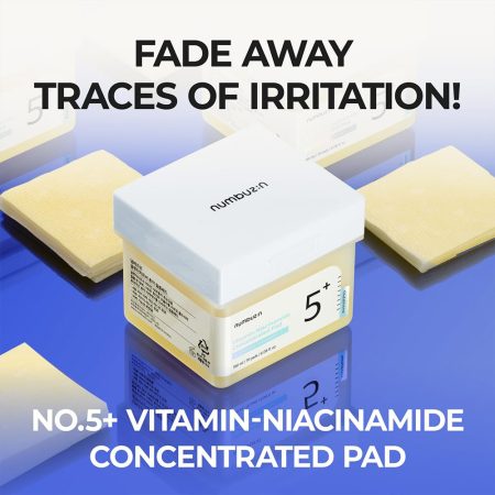 پد تونر نیاسینامید شماره 5 نامبوزین Numbuzin No.5 Vitamin Niacinamide Concentrated Pad