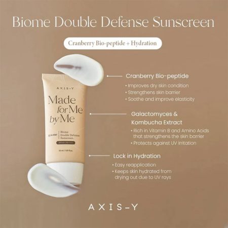 کرم ضد آفتاب تقویت کننده بیوم پروبیوتیک اکسیس وای Axis-Y Biome Double Defence Sunscreen