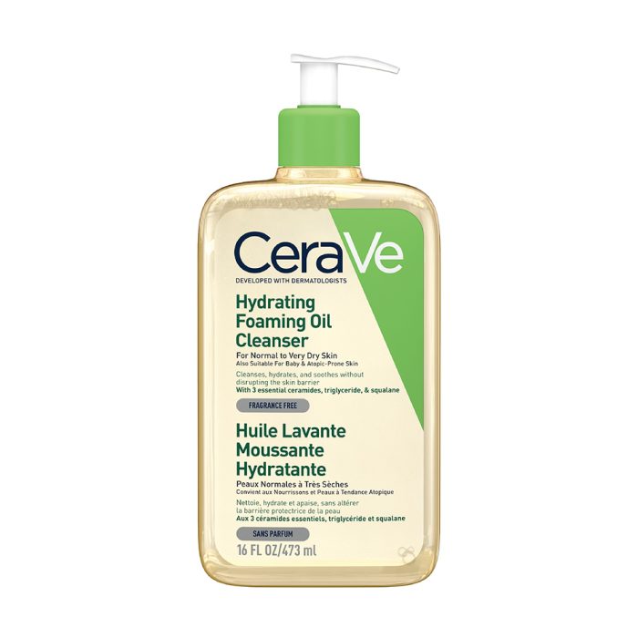 فوم شستشوی روغنی آبرسان سراوی مخصوص پوست نرمال تا خشک CeraVe Hydrating Foaming Oil Cleanser