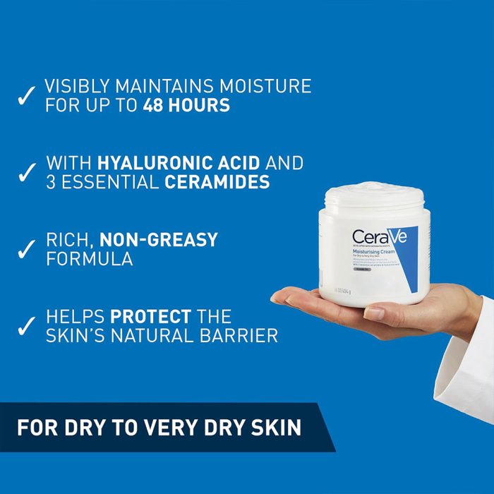 کرم مرطوب کننده پوست خشک و خیلی خشک سراوی CeraVe Moisturizing Cream For Dry To Very Dry Skin