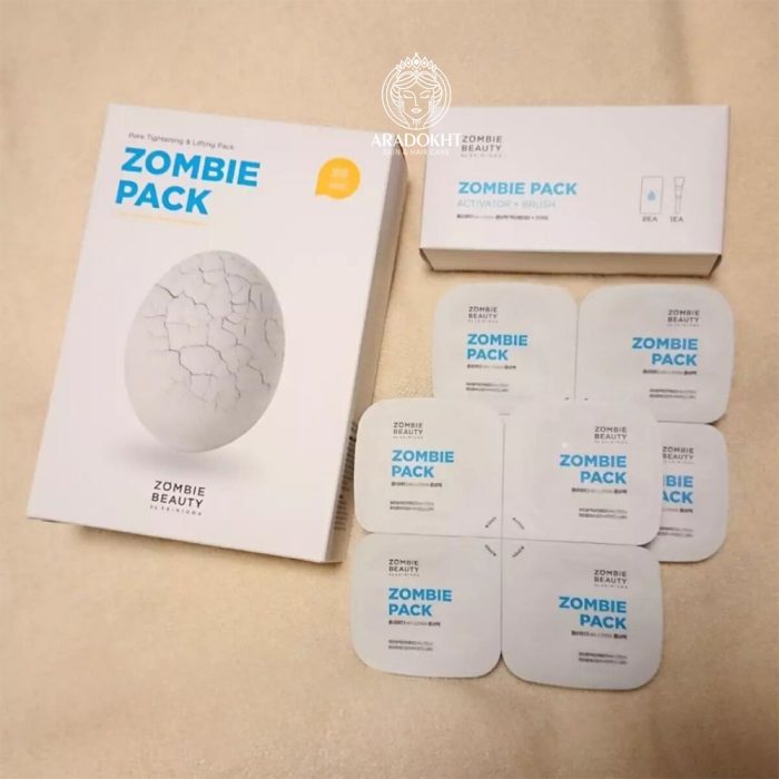 کیت ماسک و فعال کننده جوانساز و ضد چروک زامبی اسکین 1004 SKIN1004 ZOMBIE BEAUTY by Zombie Pack & Activator Kit