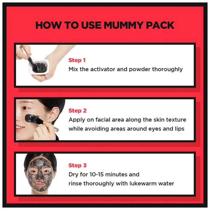 ست ماسک ضد چروک و لیفتینگ مومیایی زامبی پک اسکین 1004 SKIN1004 Zombie Beauty MUMMY PACK Anti-Wrinkle & Lifting Pack