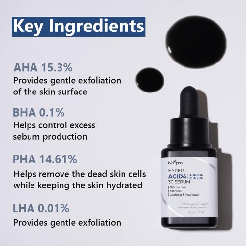 هایپر سرم لایه بردار 4 اسید ایزنتری Isntree Hyper Acid 4 AHA BHA PHA 30 Serum - تصویر 7