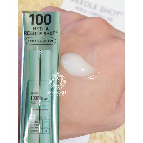 اسنس ترمیم کننده و ضد چروک رتینول ریدل شات 100 وی تی کازمتیک VT Cosmetics Reti-A Reedle Shot 100