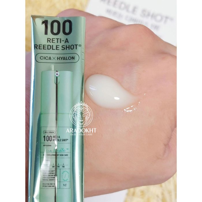 اسنس ترمیم کننده و ضد چروک رتینول ریدل شات 100 وی تی کازمتیک VT Cosmetics Reti-A Reedle Shot 100