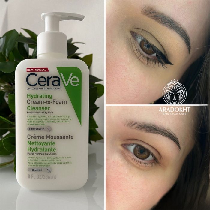 شوینده کرم فوم پوست نرمال تا خشک سراوی CeraVe Hydrating Cream-to-Foam Cleanser