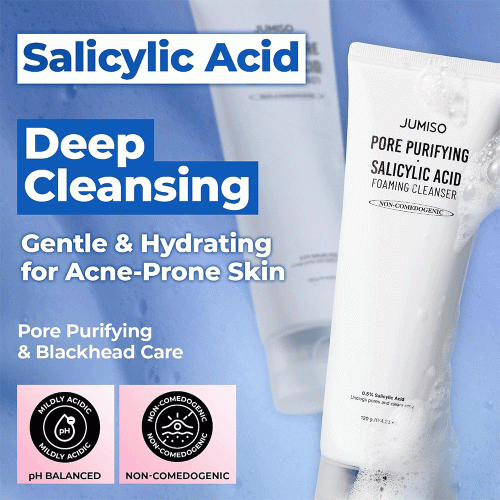 فوم شستشوی پاک کننده منافذ و ضدجوش سالیسیلیک اسید جومیسو Jumiso Pore-Purifying Salicylic Acid Foaming Cleanser