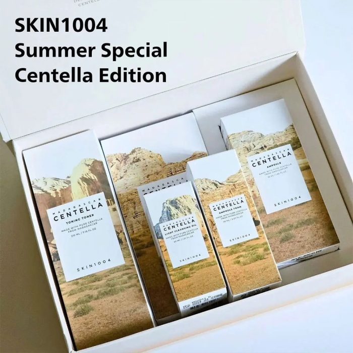 پک ویژه محصولات ترمیم کننده و تسکین دهنده سنتلا ماداگاسکار اسکین 1004 Summer Special Centella Edition