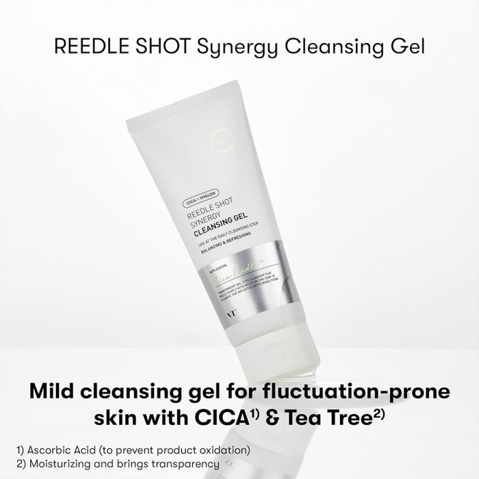 ژل شوینده تسکین دهنده ریدل شات وی تی کازمتیک VT Cosmetics Reedle Shot Synergy Cleansing Gel