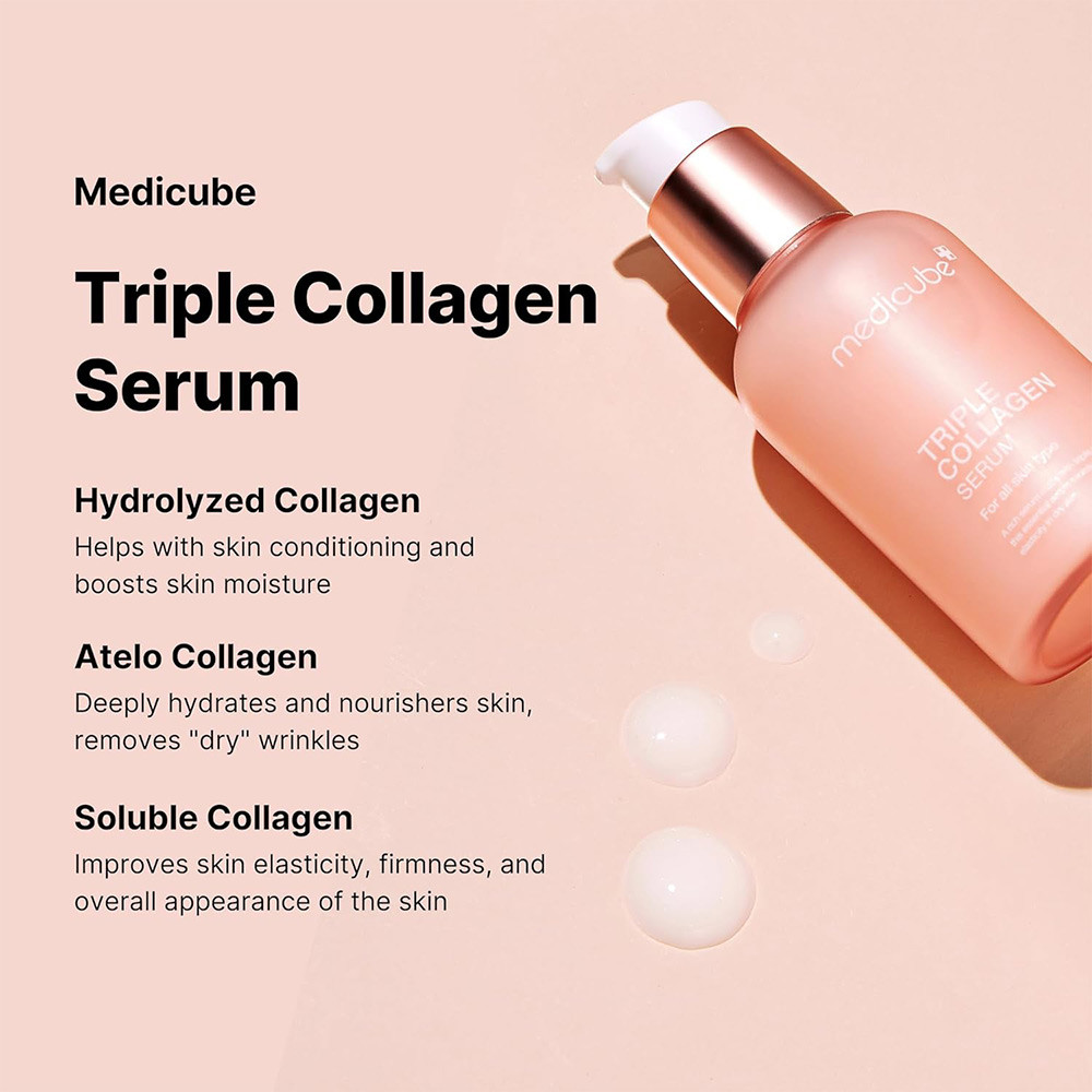 سرم جوانساز کمپلکس کلاژن مدی کیوب Medicube Triple Collagen Serum