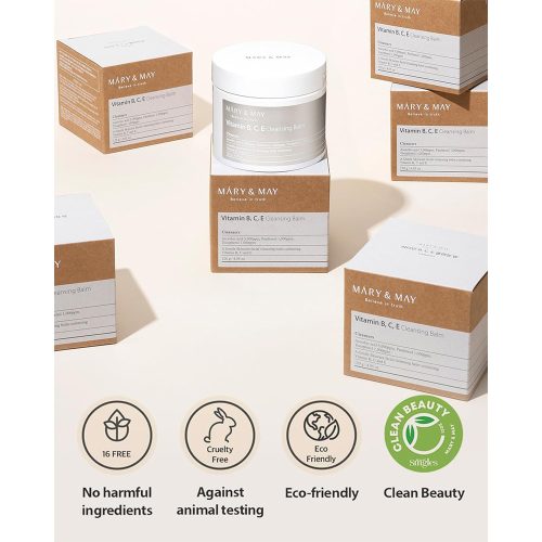 بالم پاک کننده آرایش ویتامین B,C,E مری اند می MARY & MAY Vitamin B, C, E Cleansing Balm