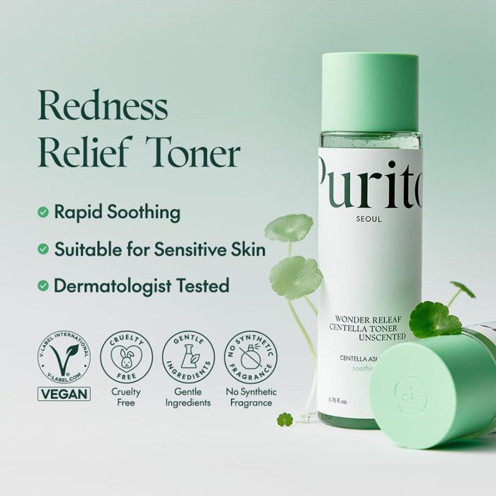 تونر تسکین دهنده سنتلا پیوریتو Purito Wonder Releaf Centella Toner Unscented