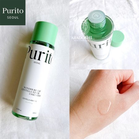 تونر تسکین دهنده سنتلا پیوریتو Purito Wonder Releaf Centella Toner Unscented