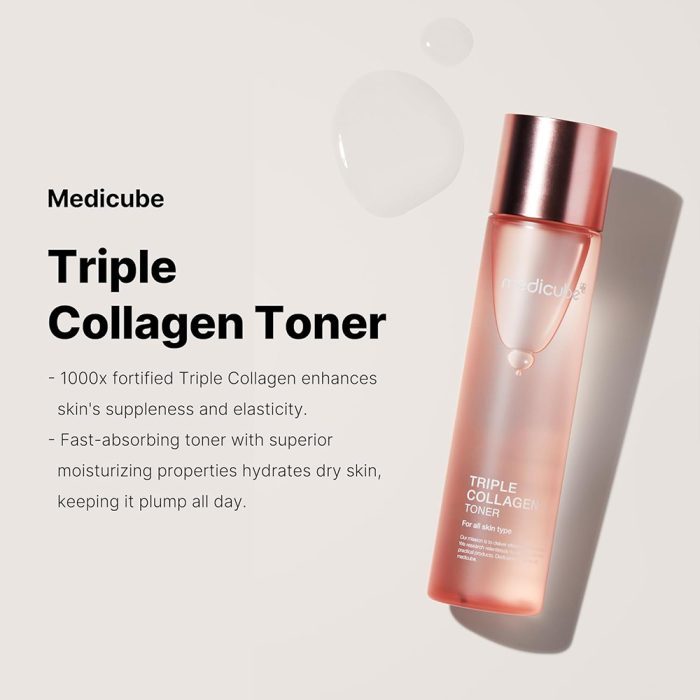 تونر جوانساز کمپلکس کلاژن مدی کیوب Medicube Triple Collagen Toner