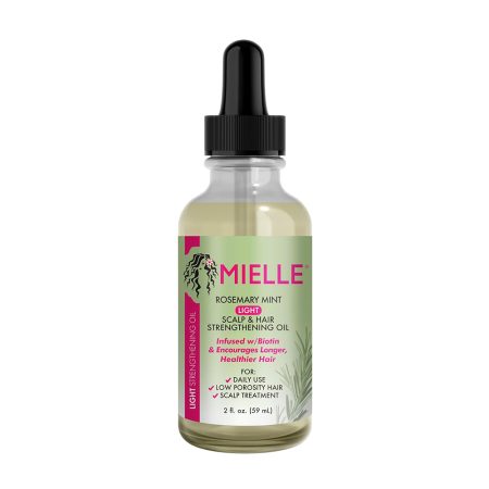 روغن نعناع و رزماری مدل لایت میله اورگانیک تقویت کننده و ضد ریزش مو Mielle Organics Rosemary Mint Light Scalp & Hair Strengthening Oil