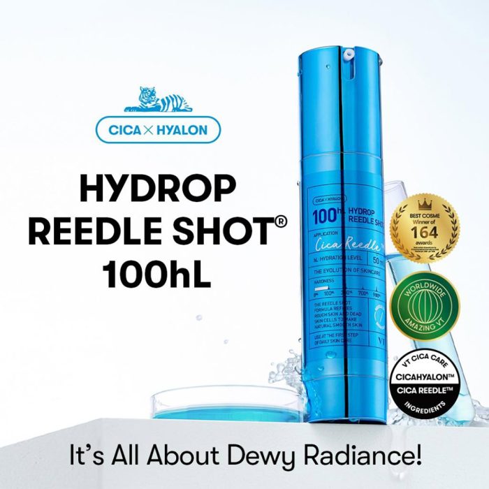 سرم هیالورونیک اسید ریدل شات 100 وی تی کازمتیک VT Cosmetics Hydrop Reedle Shot 100hL