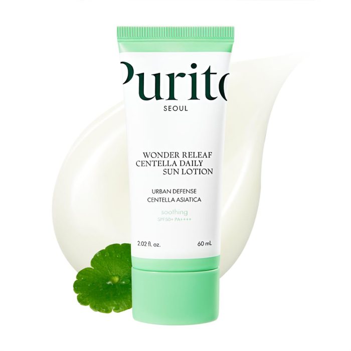 ضد آفتاب تسکین دهنده و مرطوب کننده سنتلا پیوریتو PURITO Wonder Releaf Centella Daily Sun Lotion