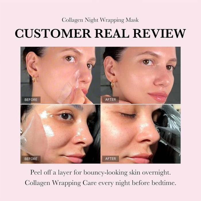 ماسک شب لایه بردار کلاژن مدی کیوب Medicube Collagen Night Wrapping Mask