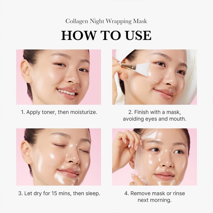 ماسک شب لایه بردار کلاژن مدی کیوب Medicube Collagen Night Wrapping Mask