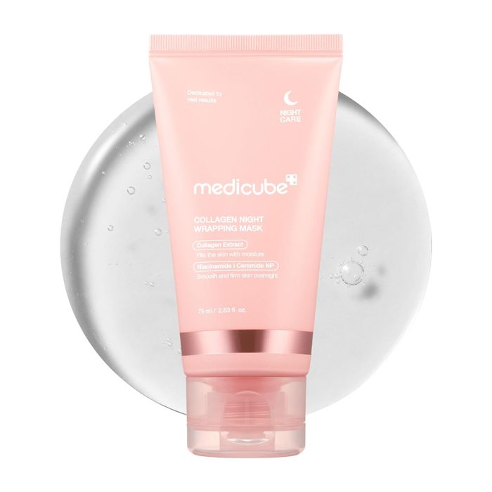 ماسک شب لایه بردار کلاژن مدی کیوب Medicube Collagen Night Wrapping Mask