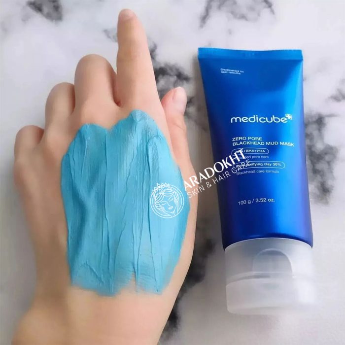 ماسک کنترل منافذ و ضدجوش سرسیاه مدی کیوب Medicube Zero Pore Blackhead Mud Mask