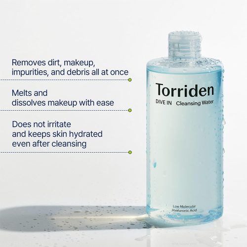 میسلار واتر آبرسان هیالورونیک اسید توریدن Torriden Dive In Low Molecular Hyaluronic Acid Cleansing Water