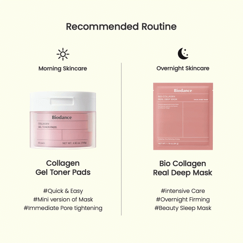 پد تونر ژلی کلاژن بایودنس آبرسان و جوانساز پوست Biodance Collagen Gel Toner Pads