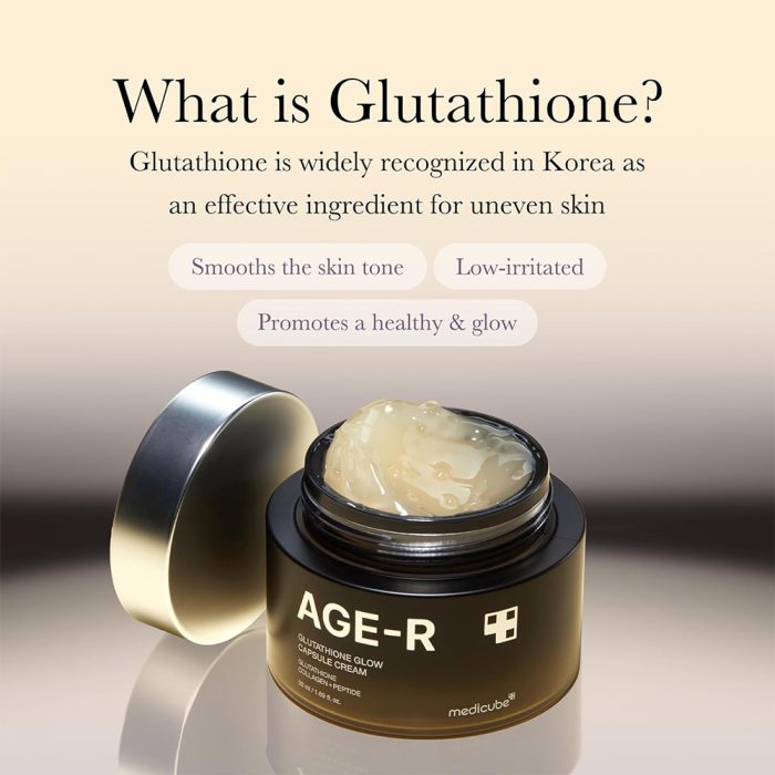 کرم کپسولی جوانساز و روشن کننده گلوتاتیون مدی کیوب Medicube AGE-R Glutathione Glow Capsule Cream