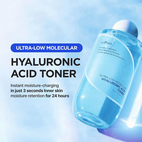 تونر آبرسان هیالورونیک اسید ریز مولکولی ایزنتری Isntree Ultra-Low Molecular Hyaluronic Acid Toner