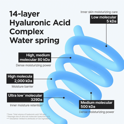 تونر آبرسان هیالورونیک اسید ریز مولکولی ایزنتری Isntree Ultra-Low Molecular Hyaluronic Acid Toner