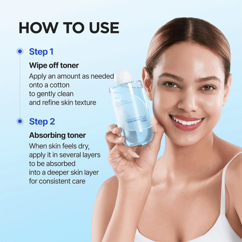 تونر آبرسان هیالورونیک اسید ریز مولکولی ایزنتری Isntree Ultra-Low Molecular Hyaluronic Acid Toner