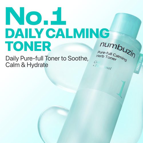 تونر شماره 1 نامبوزین تسکین دهنده پوست Numbuzin No.1 Pure-full Calming Herb Toner