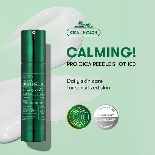 سرم پرو سیکا 300 ریدل شات وی تی کازمتیک تسکین دهنده پوست VT Cosmetics Pro Cica Reedle Shot 300