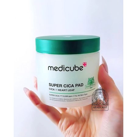 پد تونر سوپر سیکا مدی کیوب لایه بردار و تسکین دهنده پوست Medicube Super Cica Toner Pad