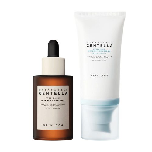 پک ضدآفتاب و سرم پروبیوتیک سنتلا اسکین 1004 SKIN 1004 Madagascar Centella Glow 1004 Duo Set