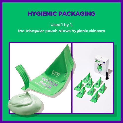 پک ماسک کنترل منافذ و تسکین دهنده خاک رس و چای سبز اسکین 1004 SKIN1004 Witch Pack Creamy Mud Pack with Green Tea