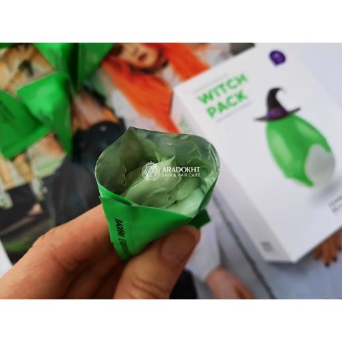 پک ماسک کنترل منافذ و تسکین دهنده خاک رس و چای سبز اسکین 1004 SKIN1004 Witch Pack Creamy Mud Pack with Green Tea