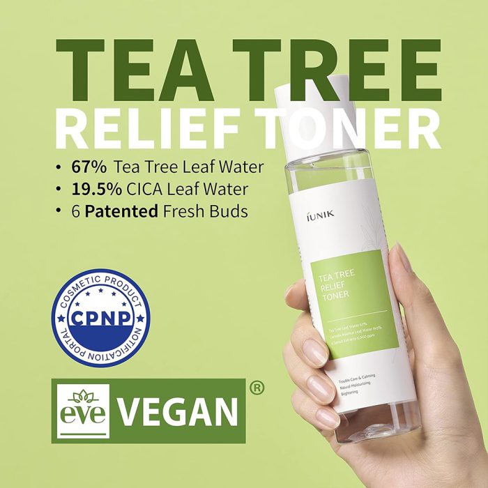 تونر تسکین دهنده چای سبز آیونیک iUNIK Tea Tree Relief Toner